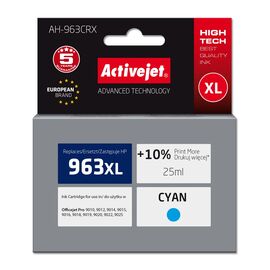 Activejet AH-963CRX Ink (replacement for HP 963XL 3JA27AE; Premium; 1760 pages; 25 ml, cyan) | Techbox