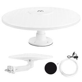 Maclean DVB-T/T2 HEVC omni-directional antenna, active, camper, central cable mount, MCTV-104 | Techbox