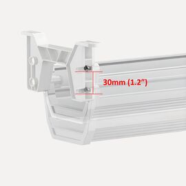 Maclean under-desk cable/extension organizer, max. load 5kg, white, MC-106 W - TV Accessories - TV - Techbox