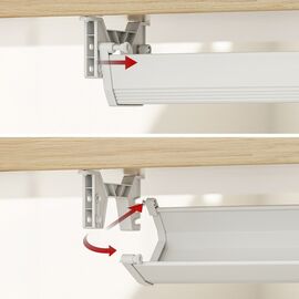 Maclean under-desk cable/extension organizer, max. load 5kg, white, MC-106 W - TV Accessories - TV - Techbox