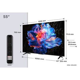 TCL V6C 55V6C TV 139.7 cm (55") 4K Ultra HD Smart TV Wi-Fi Metallic 270 cd/m² | Techbox