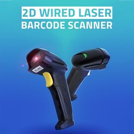 Qoltec 50853 Laser barcode scanner 1D | 2D | Black | Techbox