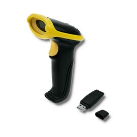 Qoltec 50862 Wireless Laser Barcode Scanner 1D | 2.4GHz - POS & Barcode Scanners - Peripherals - Techbox