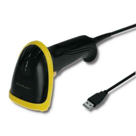 Qoltec 50867 Laser reader 1D | 2D | USB | Black | Techbox
