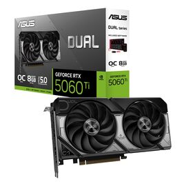 ASUS Dual -RTX5060TI-O8G NVIDIA GeForce RTX 5060 Ti 8 GB GDDR7 - Graphic Cards - Laptops & PC Builds - Techbox