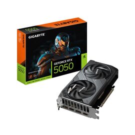 GIGABYTE GeForce RTX 5050 WINDFORCE OC 8G Graphics Card - 8GB GDDR6, 128bit, PCI-E 5.0, 2587MHz Core Clock, 2 x DP, 2 x HDMI, NVIDIA DLSS 4, GV-N5050WF2OC-8GD - Graphic Cards - Laptops & PC Builds - Techbox