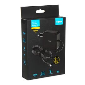 iBOX IUZ100TC laptop charger PD 100W, E-mark chip - Laptop Chargers - Laptop - Techbox