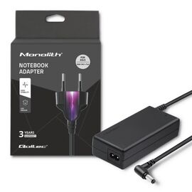 Qoltec 50070 Power adapter 90W | 19V | 4.74A | 5.5*2.5 | +power cable | Techbox