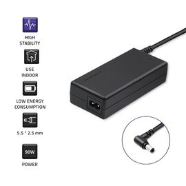 Qoltec 50071.90W power adapter/inverter Indoor Black | Techbox