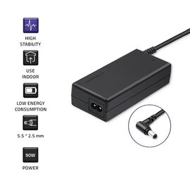 Qoltec 50076.90W power adapter/inverter Indoor Black | Techbox