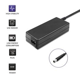 Qoltec 51519.65W Power adapter for Dell | 65W | 19.5V | 3.34A | 7.4*5.0+pin | +power cable | Techbox