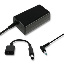 Qoltec 51728 Power adapter for HP| 65W | 19V | 3.33A | 4.5*3.0+pin | adapter 4.5*3.0+pin/7.4*5.0+pin | power cable | Techbox