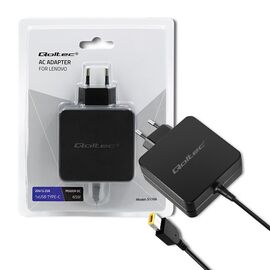 Qoltec 51766 Power adapter for Lenovo 65W | 20V |3.25A | Slim tip+pin | Techbox