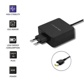 Qoltec 51766 Power adapter for Lenovo 65W | 20V |3.25A | Slim tip+pin | Techbox