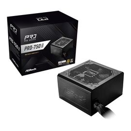 ASRock PRO-750G 750W 80 PLUS Gold power supply - PSU - Laptops & PC Builds - Techbox