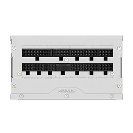 GIGABYTE AORUS ELITE P1000W ICE Power Supply Unit - PCIe 5.0, 80 PLUS Platinum, Fully modular design, 120mm Fan, ATX 3.0 compatible, EU Plug | Techbox