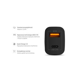 Green Cell CAD33 mobile device charger Black Indoor | Techbox