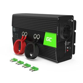 Green Cell INV08 power adapter/inverter Outdoor 1000 W Black | Techbox