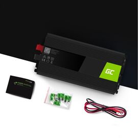 Green Cell INV19 power adapter/inverter Auto 1500 W Black - Various - Auto & Moto - Techbox
