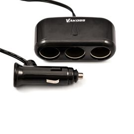 Vakoss TP-3263CK Car Cigarette Lighter Splitter | Techbox