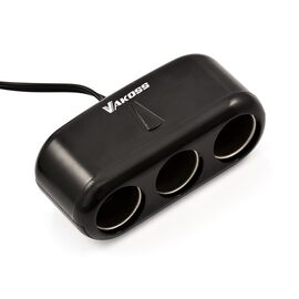 Vakoss TP-3263CK Car Cigarette Lighter Splitter | Techbox
