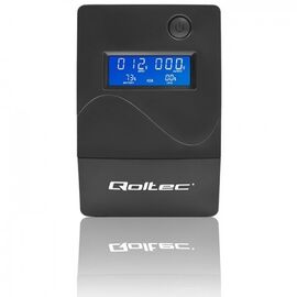 Qoltec Monolith uninterruptible power supply (UPS) Double-conversion (Online) 0.45 kVA 240 W 2 AC outlet(s) - UPS & Surge Protectors - Surge Protection - Techbox