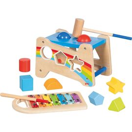 Goki - Hammer Bench with Xylophone and Sorting Function (58304) / Toys