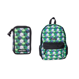 Minecraft – Backpack 38x28x13 cm + Filled Double Decker (bundle) / Toys