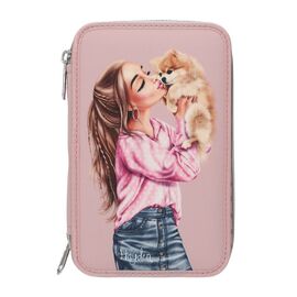 Topmodel - Double Pencil Case DOTS - Rosé / Toys
