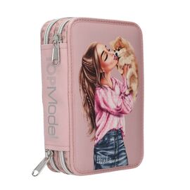 Topmodel - Double Pencil Case DOTS - Rosé / Toys
