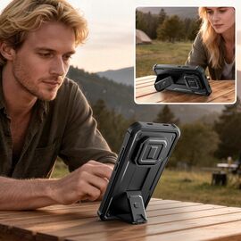 Tech-Protect Kevlar Cam+ 2-set case for Xiaomi Redmi Note 15 Pro 5G - black