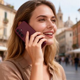 Tech-Protect Smart Wallet Case for Samsung Galaxy A57 5G - Burgundy