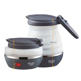 Adler AD 1279 electric kettle 0.6 L 750 W Black, White - Kettles - Coffee & Beverages - Techbox