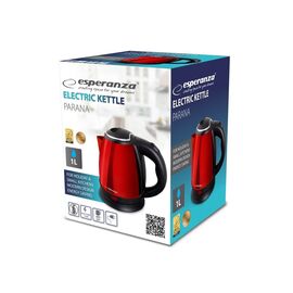 Esperanza EKK128R electric kettle Parana 1 L Black,Red 1350 W | Techbox