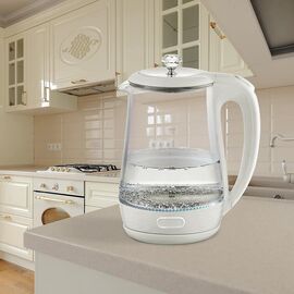 Maestro MR-052 Electric glass kettle 1.7 L (MR-052-WHITE) White - Kettles - Coffee & Beverages - Techbox