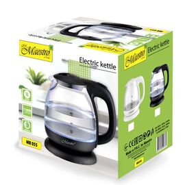 MAESTRO MR-055 electric kettle 1 L 1100 W (MR-055-BLACK) Black - Kettles - Coffee & Beverages - Techbox