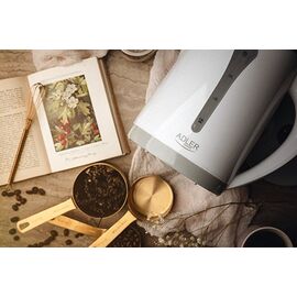 Adler AD 1244 electric kettle 2.5 L 2200 W White - Kettles - Coffee & Beverages - Techbox