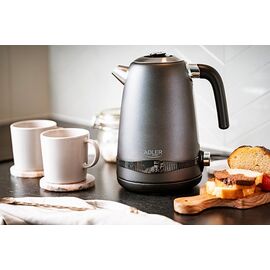 Adler AD 1295 Steel kettle 1.7 l Satin grey - Kettles - Coffee & Beverages - Techbox
