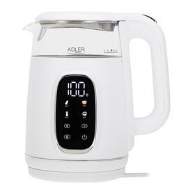ADLER AD 1305 electric kettle white/silver | Techbox
