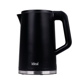 IDEAL Kettle 1.7 l, steel body, power 1500 W, black - Kettles - Coffee & Beverages - Techbox