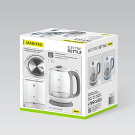 Maestro MR-056-Grey Glass Electric Kettle 1.7 L | Techbox