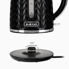 NELO kettle, capacity 1.7 l, power 2000 W, black | Techbox