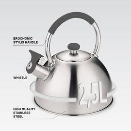 Kettle MAESTRO MR-1323 stainless steel 2.5 l | Techbox