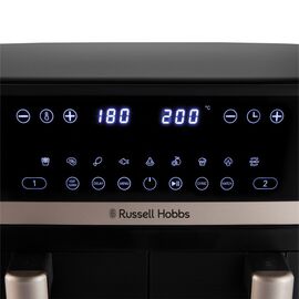 Russell Hobbs Air Fryer Dual 9 L Freestanding 2800 W Black - Deep Fryers - Cooking - Techbox