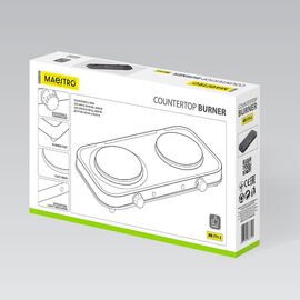 Electric double hot plate 2000W MR-771-2 MAESTRO | Techbox
