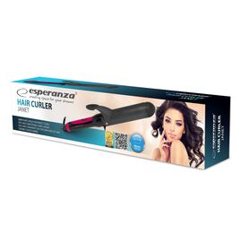 Esperanza EBL011 Curling iron Warm Black, Pink 1.8 m | Techbox