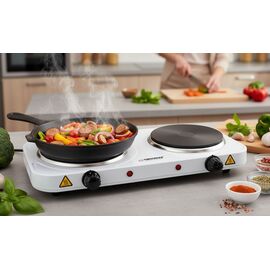 Esperanza EKH014W Electric cooker 2 zones White | Techbox