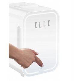 ELLE 8L mini fridge with LED make-up mirror, white - Camping - Hobbies - Techbox
