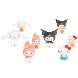 Hello Kitty & Friends Cup Noodles assorted plush toy 16cm |  Techbox