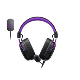 Havit H2002C+U - gaming headphones (black and purple) | Techbox